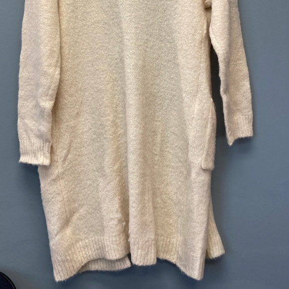 Entro Women’s Sweater Beige Long Cardigan Pockets Hood Size Small[N] - Picture 5 of 6